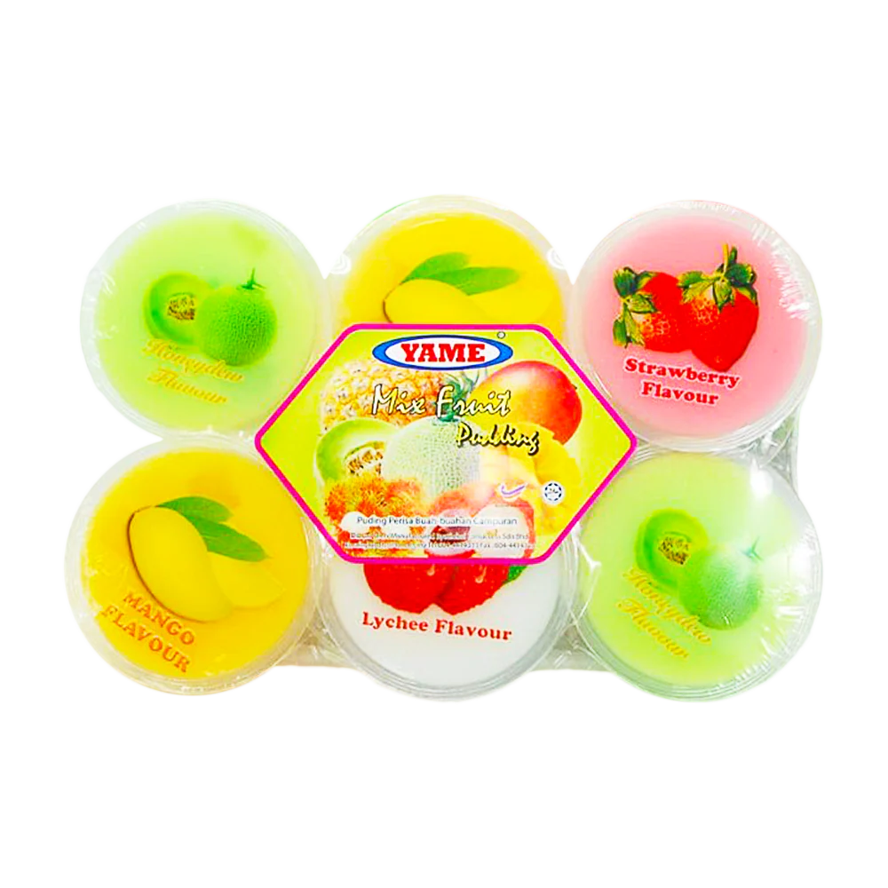 Yame Mixed Fruit Pudding 6 pcs (Institutional Order)
