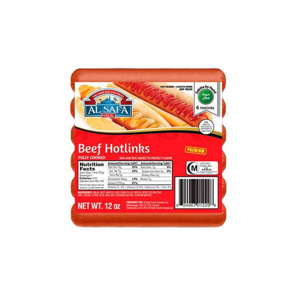 Al Safa Beef Hotlinks (12 oz)