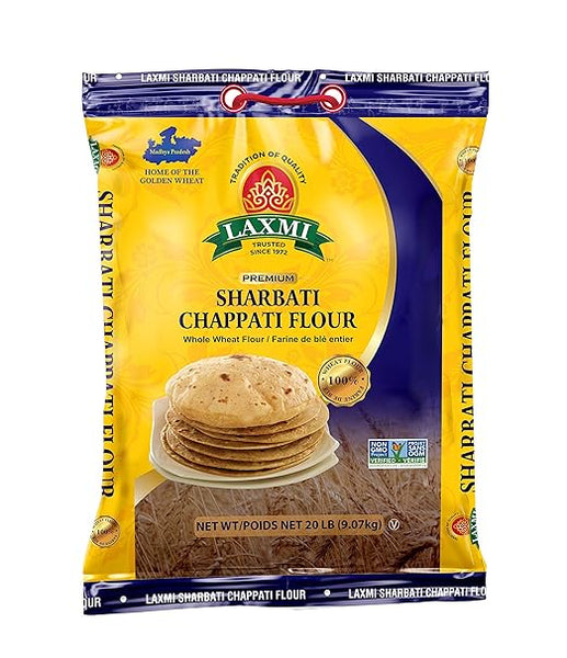 Laxmi Sharbati Chapati Whole Wheat Flour 20 lb