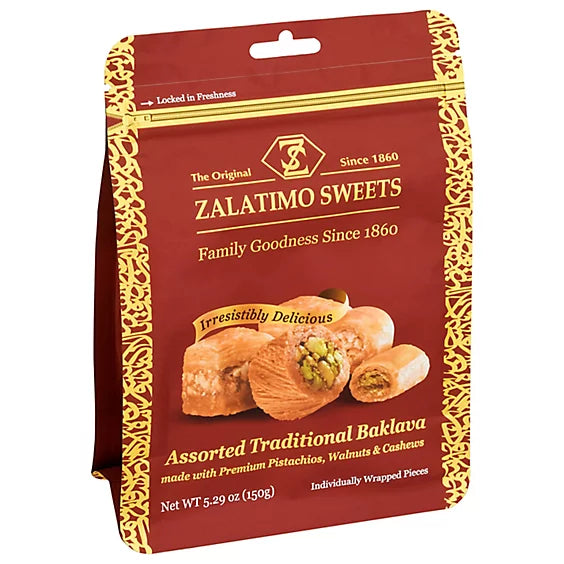 Zalatimo Baklava Pouches 150 g (Institutional Order)