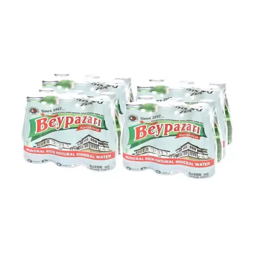 Beypazari Sparkling Natural Mineral Water (24 x 200 ml) ⚠️ Glass bottles ⚠️ (See description for more details)