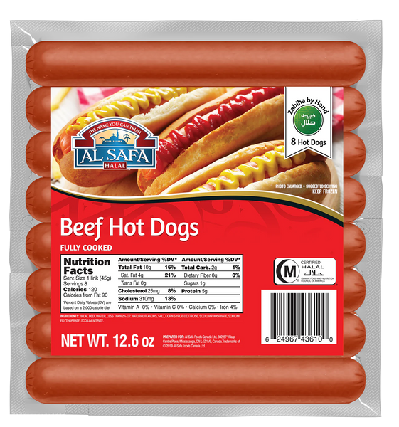 Al Safa Beef Hotdogs (12 oz)