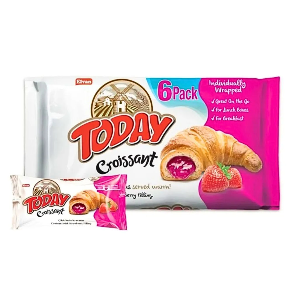 Elvan Today Croissant Strawberry – 6 Pack (Institutional Order)