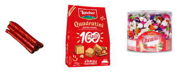 RAMADAN PACKAGE 3: BEEF STICKS  + LOACKER QUDRATINI WAFERS (ASSORTED FLAVORS) + FRUIT CHEWIES 1.76 LB