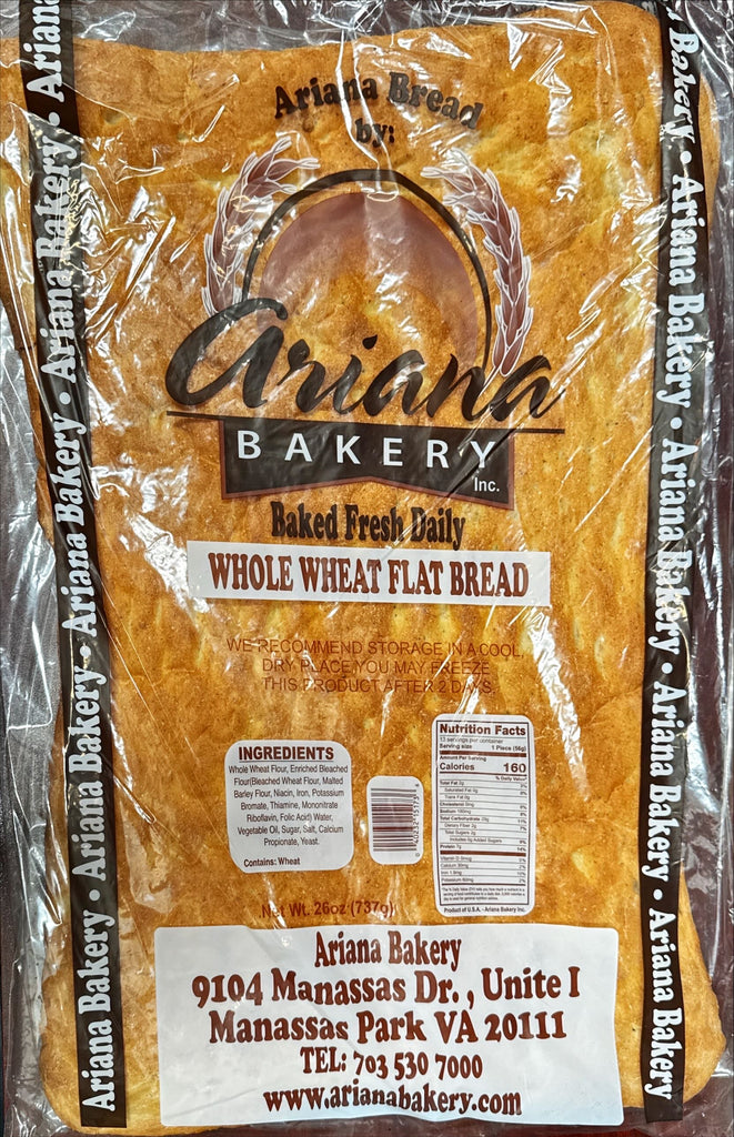 Ariana Whole Wheat Flat Bread (26 oz)