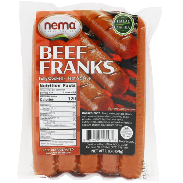 Nema Beef Franks (1 lb)