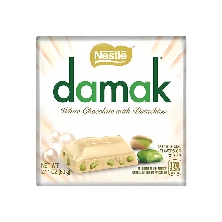 Nestlé Damak White Chocolate with Pistachio 60 g (Institutional Order)