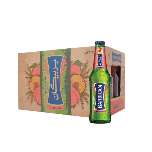 Barbican Peach Flavor Case (24 x 330 ml) ⚠️ Glass bottles ⚠️ (See description for more details)