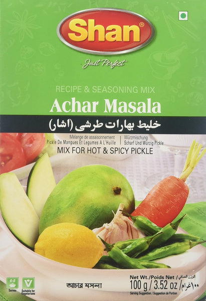 Shan Achar Masala Mix for Hot & Spicy Pickle (100 g)