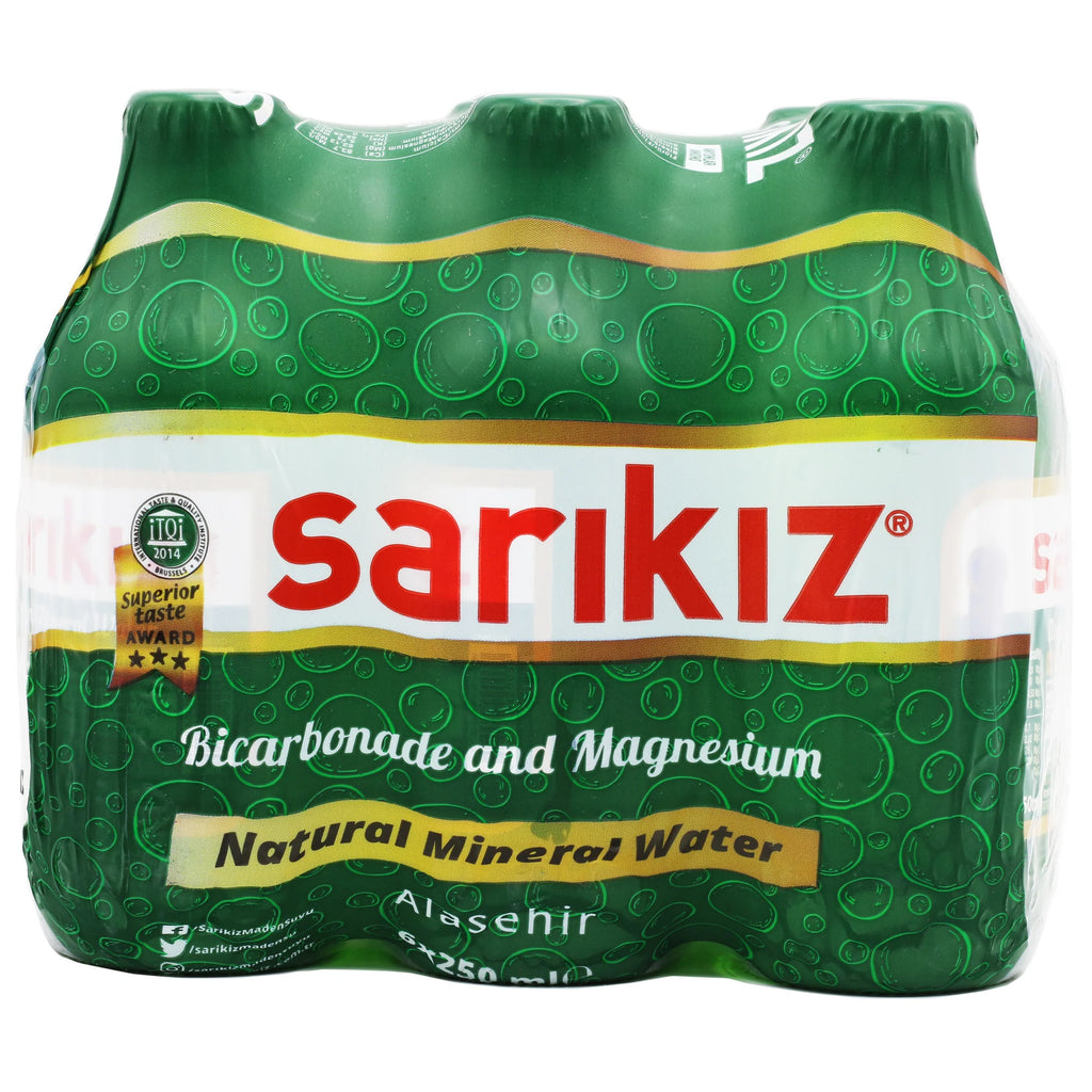 Sarikiz Mineral Water (24 x 250 ml) ⚠️ Glass bottles ⚠️ (See description for more details)