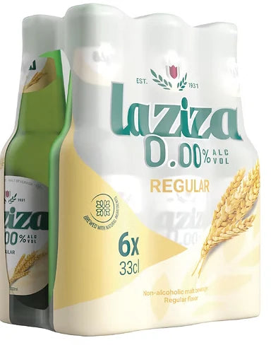 Laziza Regular Flavor (6 x 330 ml) ⚠️ Glass bottles ⚠️ (See description for more details)
