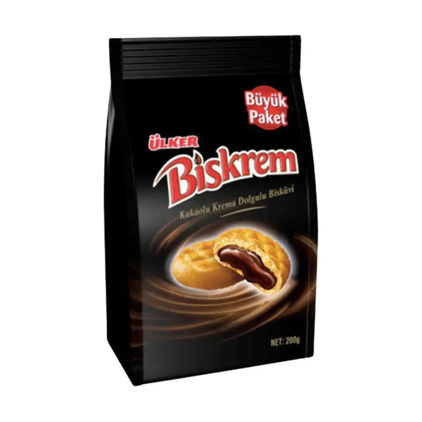 Ulker Biskrem Cocoa Filled Cookies 205g (Institutional Order)