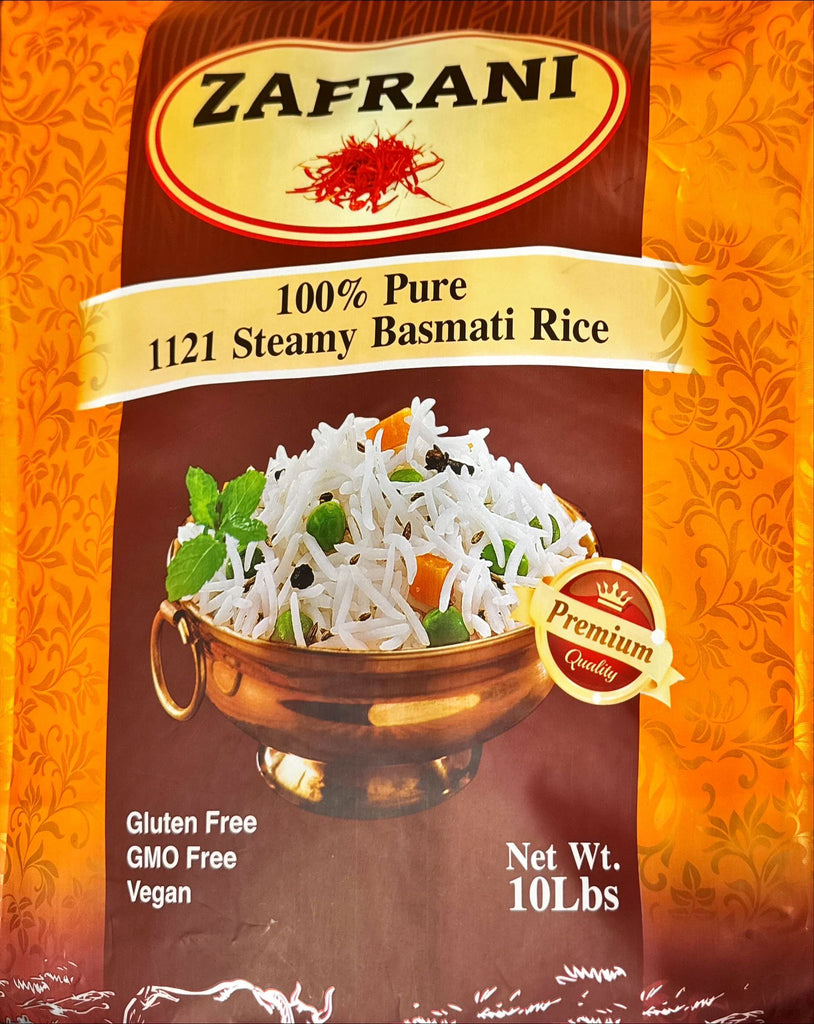 Zafrani 1121 Steamy Basmati Rice 10 lb