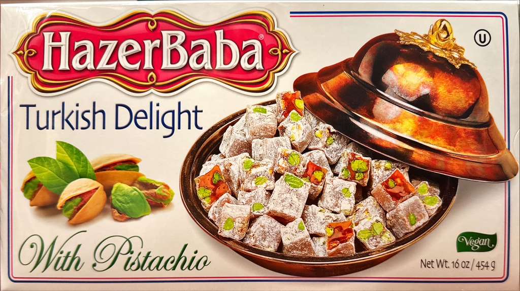 Hazer Baba Turkish Delight Pistachio (16 oz)