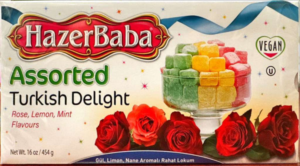 Hazer Baba Assorted Turkish Delight (16 oz)