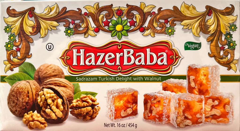 Hazer Baba Sadrazam Turkish Delight Walnut (16 oz)