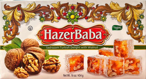 Hazer Baba Sadrazam Turkish Delight Walnut (16 oz)