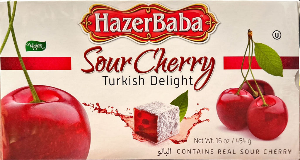 Hazer Baba Sour Cherry Turkish Delight (16 oz)