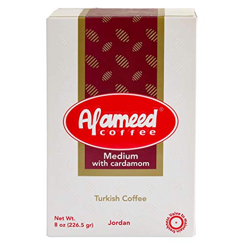 Al  Ameed Turkish Coffee Medium Roast with Cardamom (500 g)
