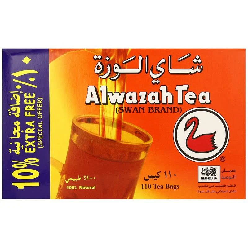 Alwazah Pure Ceylon Black Tea  (110 Tea Bags)