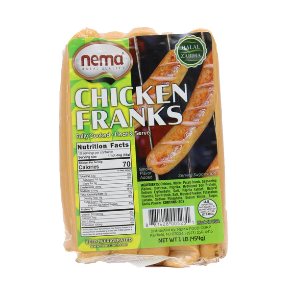 Nema Chicken Franks (1 lb)