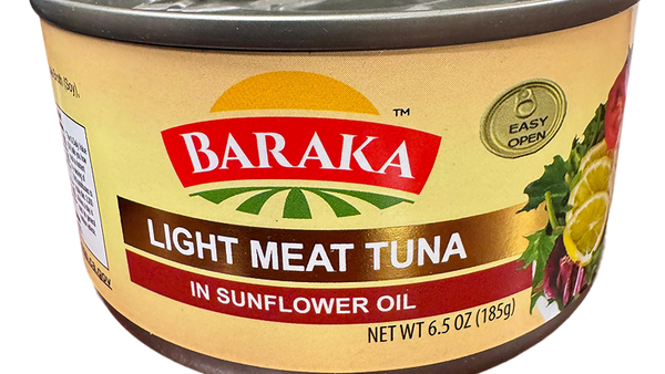 Baraka Light Meat Tuna in Sunflower Oil  (185 g)