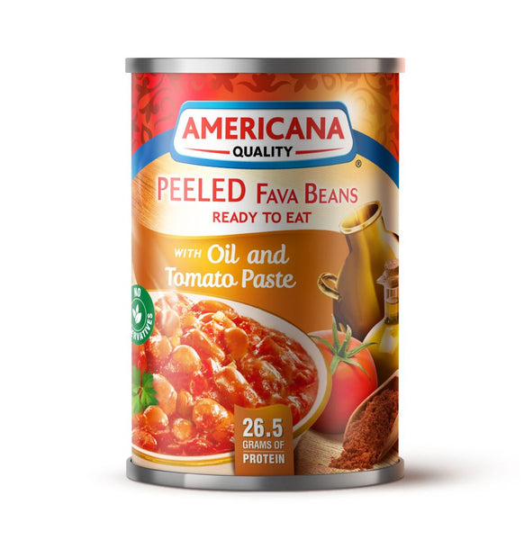 Americana Peeled Fava Beans with Oil And Tomato Paste (15.9 Oz)