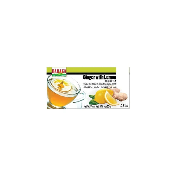 Baraka Ginger with Lemon Herbal Tea (25 Bags)