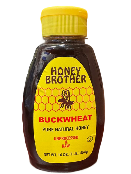 Honey Brother Buckwheat Pure Natural Honey  (16 Oz)