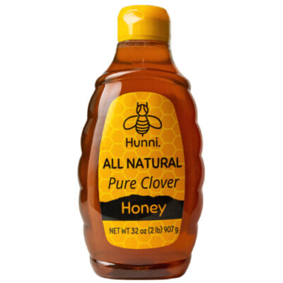 Hunni All Natural Pure Clover Honey (32 Oz)