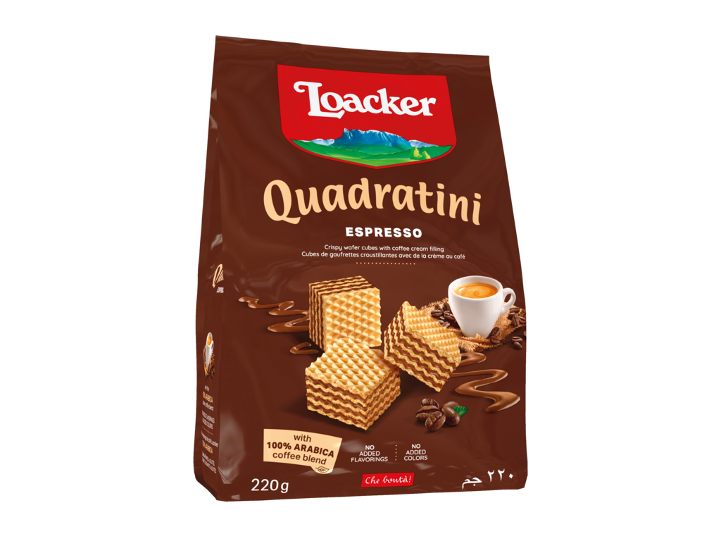 Loacker Quadratini Espresso Wafer 250 g (Institutional Order)