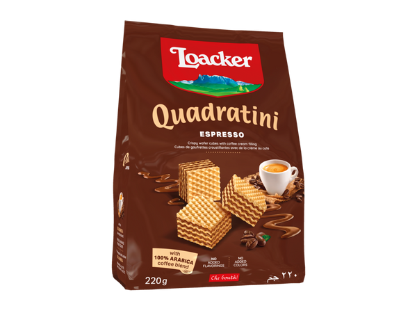 Loacker Quadratini Espresso Wafer 250 g (Institutional Order)