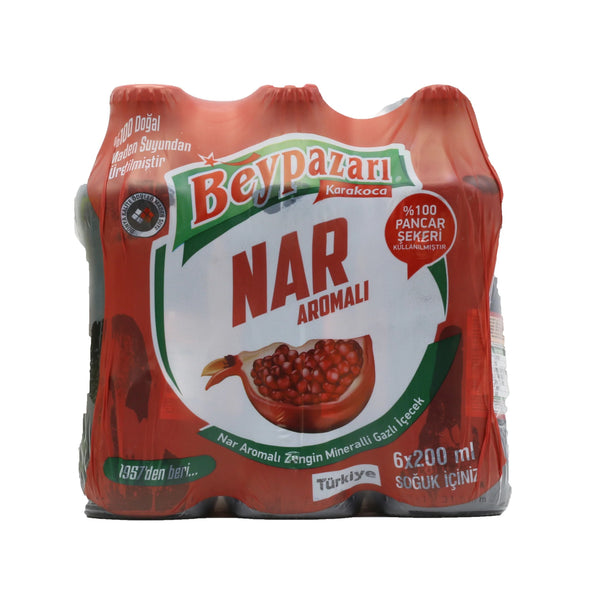 Beypazari Pomegranate Sparkling Water (6 x 200 ml) ⚠️ Glass bottles ⚠️ (See description for more details)