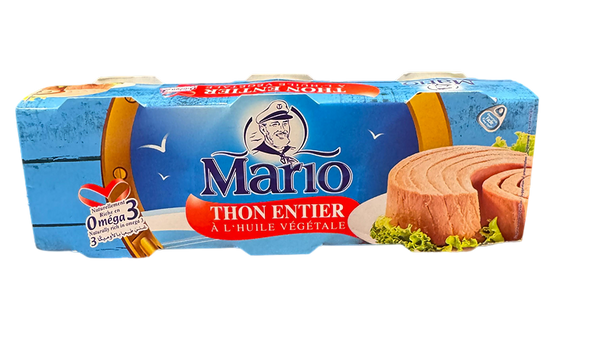 Mario Tuna Fillet in Vegetable Oil (3×80 g)