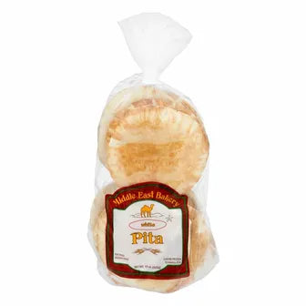 Middle Eastern Bakery Pita White – 10 Count (Small), 17 oz