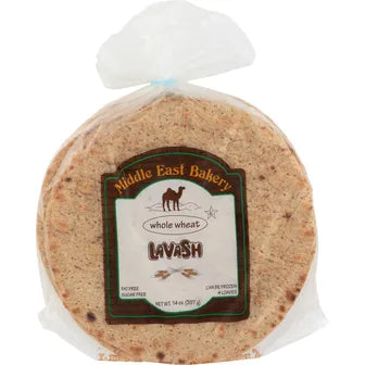 Middle Eastern Bakery Whole Wheat Lavash Bread (14 oz)