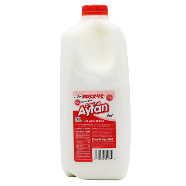 Merve Ayran Original Yogurt Drink (0.5 Gallon)