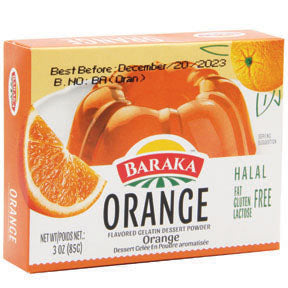 Baraka Orange Jelly - 85 g (Institutional Order)