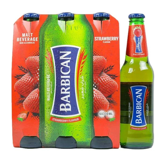 Barbican Strawberry Flavor (6 x 330 ml) ⚠️ Glass bottles ⚠️ (See description for more details)