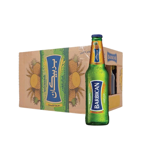 Barbican Pineapple Flavor Case (24 x 330 ml) ⚠️ Glass bottles ⚠️ (See description for more details)