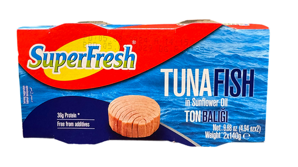 Superfresh Tuna in Sunflower Oil – 2×140 g